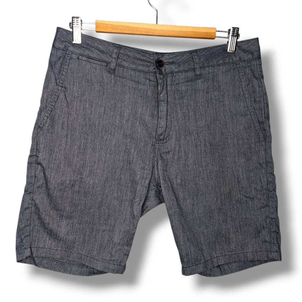 KATIN Chambray Soft Short Men’s Size Waist 30 Blue Gray Beach Casual